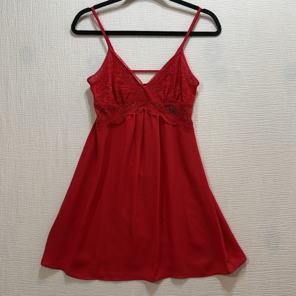 INC International Concepts Other - I.N.C. International Concept Women's Slip Dress Size XS Red Intimate Romantic